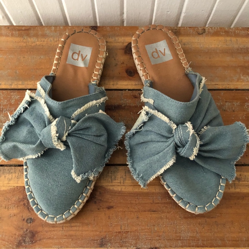 LDV Dolce Vita Denim Bow Sandals